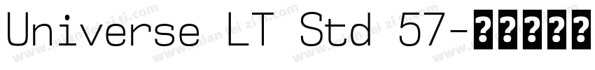 Universe LT Std 57字体转换